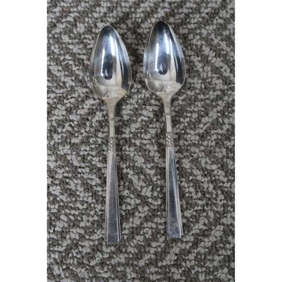 11 Pc Capri (Silverplate, 1935) Flatware - 1881 Rogers - by Oneida - DISCONTINUE - Picture 4 of 14